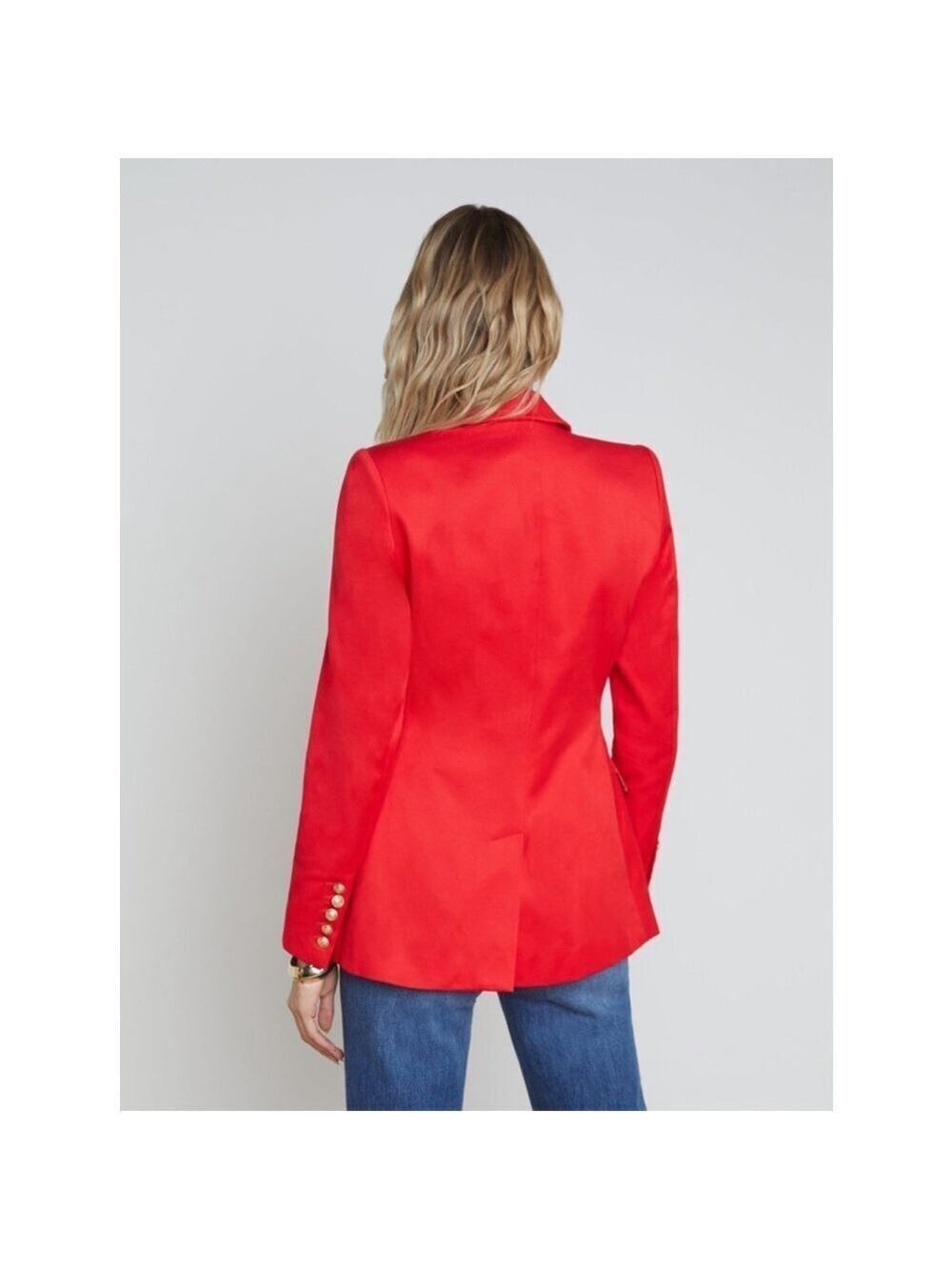 Women's L'AGENCE Blazer Size 0 Red - Picture 5 of 12